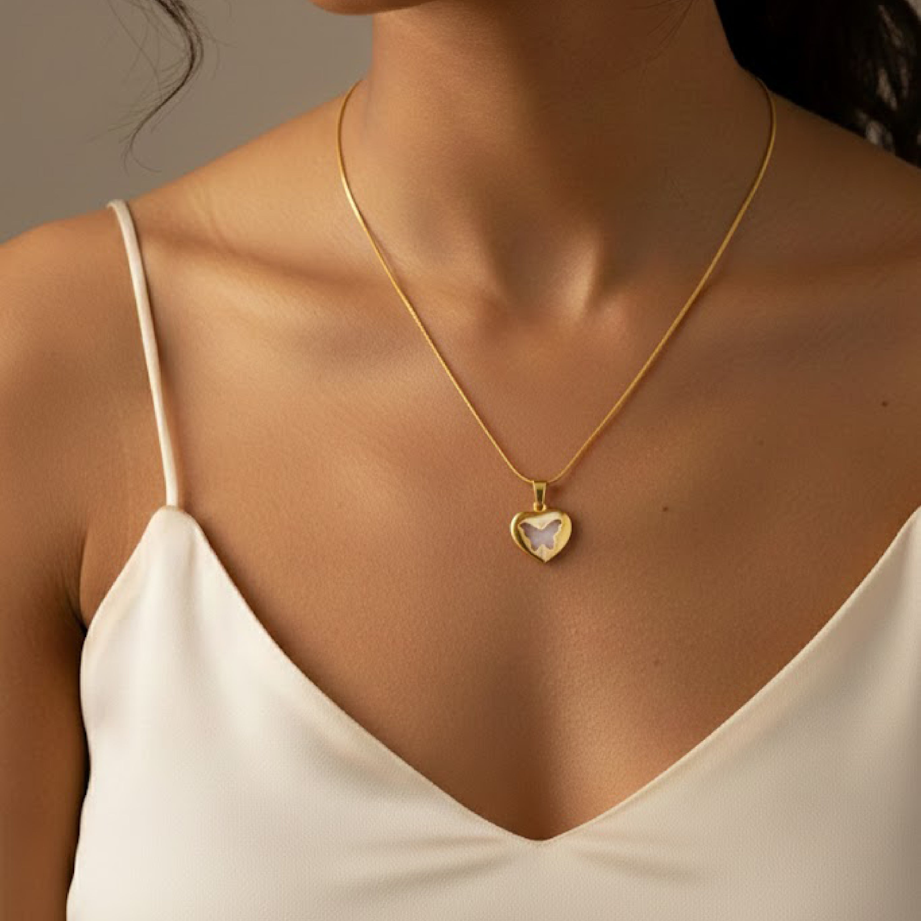 Butterfly Anti tarnish Pendant Necklace