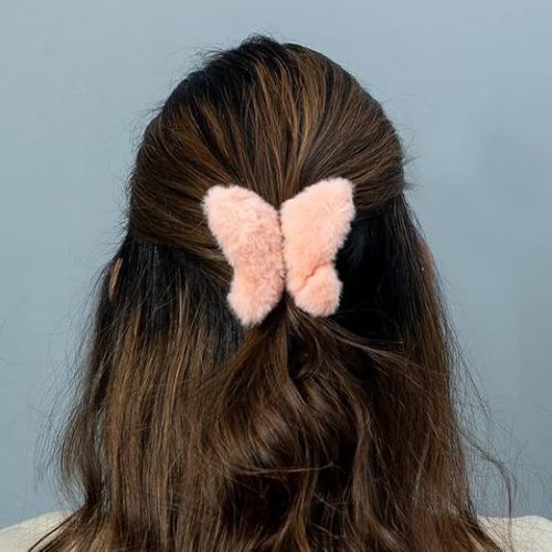 Korean Fur Hair Claw (Butterfly)